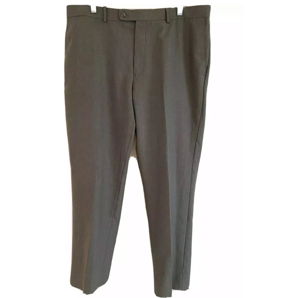 Angelo Rossi Gray Tapered Dress Pants 38x31 Italy